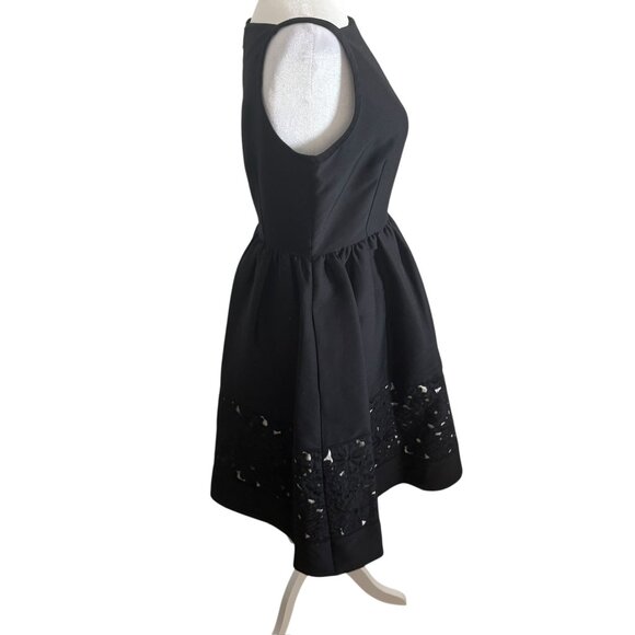 Kate Spade Dress Black US 4 fit and flare dress 50s style square neck LBD knee - Picture 13 of 13